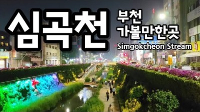 서울근교 부천 심곡천 시민의강 아름다운 야경과 산책하기 좋은 데이트코스 가볼만한곳 추천