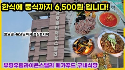 인천 부평 구내식당 맛집 메가푸드 한식뷔페 부평 우림라이온스빌딩 메가푸드 가성비 맛집 가볼만한곳